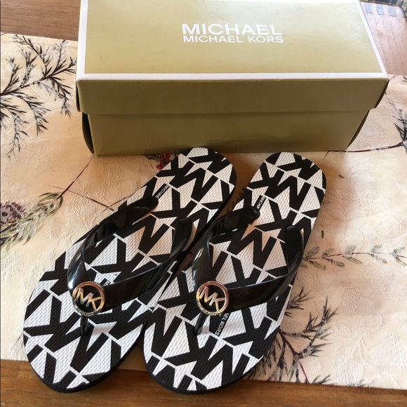 Michael Kors Shoes - Michael Kor’s Black Jetset Flip Flops! BNIB